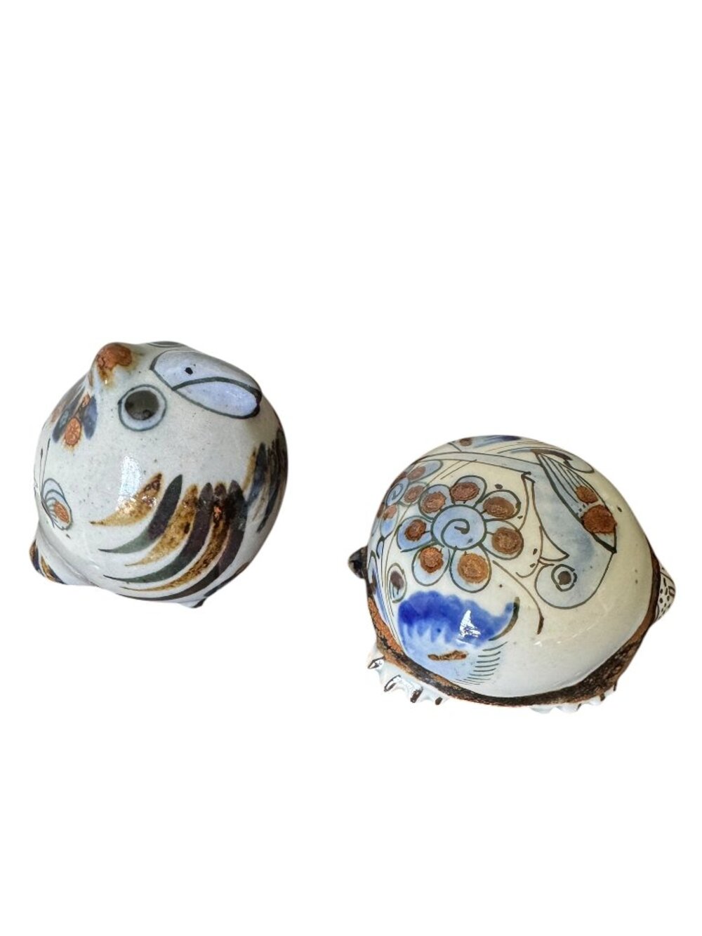 Ken Edwards Pottery Set Bird/Turtle Mini Figurines El Palomar Blue Mexico - Picture 8 of 15